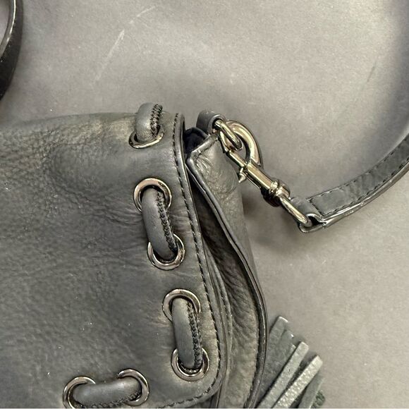 Rebecca Minkoff Black Leather Crossbody Bag - Picture 9 of 15